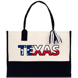 Texas Cotton Canvas Tote Bag TX Travel Vacation Tote Employee and Client Gift Wedding Favor Birthday Welcome Tote Bag Bridesmaid Gift
