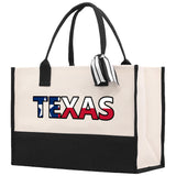 Texas Cotton Canvas Tote Bag TX Travel Vacation Tote Employee and Client Gift Wedding Favor Birthday Welcome Tote Bag Bridesmaid Gift