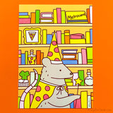Magical Pizza Rat Cute Art Print