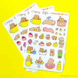Capy Life Capybara Vinyl Sticker Sheet
