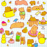 Capy Life Capybara Vinyl Sticker Sheet