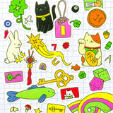 Lucky Things Vinyl Sticker Sheet - Charms and Amulets