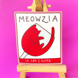Meowzia Boxed Wine Cat Vinyl Sticker