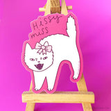 Hissy Miss Angry Cat Vinyl Sticker