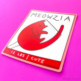 Meowzia Boxed Wine Cat Vinyl Sticker