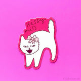 Hissy Miss Angry Cat Vinyl Sticker