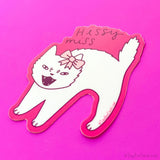 Hissy Miss Angry Cat Vinyl Sticker