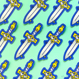 Medieval Bunny Dagger Knife Vinyl Sticker