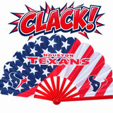 Houston Texans Clack Fan | NFL Game Day Folding Hand Fan