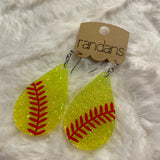 Randans’ Sports Resin & Glitter Earrings