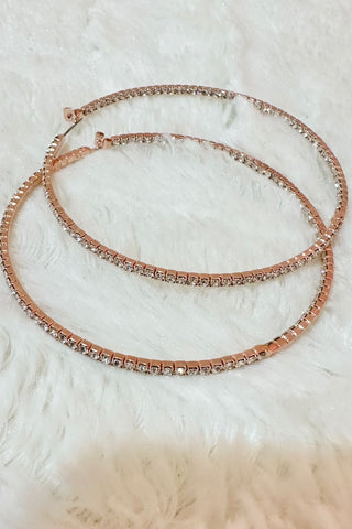 Rhinestone Hoops