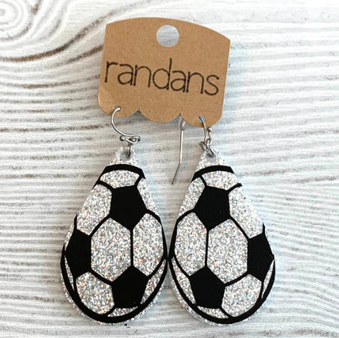 Randans’ Sports Resin & Glitter Earrings