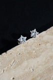 Silver Zirconia Star Studs