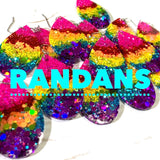Randans’ Texas Pride Resin & Glitter Earrings