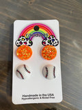 Randans’ Sports Resin & Glitter Earrings