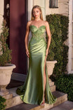 Ladivine KV1132 Strapless Fitted Sweetheart Neckline Evening Gown