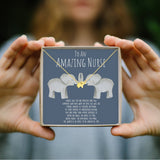 Nurse Elephant Pendant Necklace