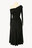 Ladivine Amoris T803 Off the Shoulder Long Sleeve Knee Length Dress