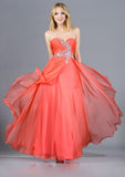 CLEARANCE - Cinderella Divine 7574 Strapless Prom Gown Double Layer Chiffon (Size 8)