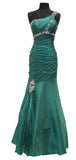 CLEARANCE - Cinderella Divine 1646 Long Dress Taffeta One Shoulder (Size 6)