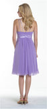 CLEARANCE - Knee Length Spaghetti Strap Chiffon Dress (Size Medium)