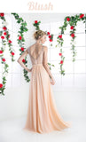 Cinderella Divine 5061 Sheer Beaded Strap Flowy Evening Dress