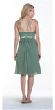 CLEARANCE - Knee Length Spaghetti Strap Chiffon Dress (Size Medium)