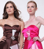 CLEARANCE - Cinderella Divine 5088 Short Strapless Sweetheart Ruffle Dress (Size S)