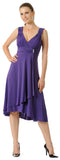 CLEARANCE - Royal Blue Dinner Cruise Evening Dress Knee Length (Size XL)