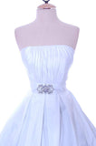 CLEARANCE - Cinderella Divine 5039 Knee Length White A-Line Dress (Size M)