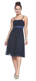 CLEARANCE - Knee Length Spaghetti Strap Chiffon Dress (Size Medium)