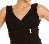 CLEARANCE - Royal Blue Dinner Cruise Evening Dress Knee Length (Size XL)