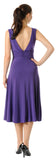 CLEARANCE - Royal Blue Dinner Cruise Evening Dress Knee Length (Size XL)