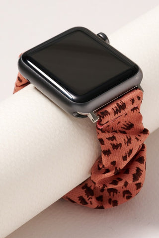 Cheetah Scrunchie Apple Watch Band