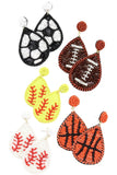 Beaded Sport Earrings