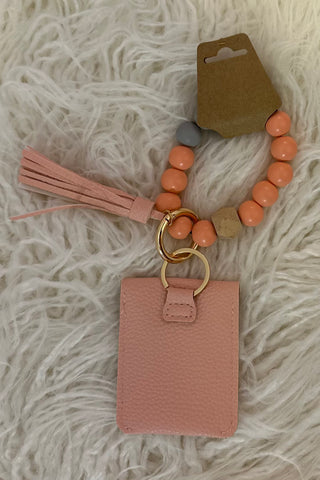 Fashion Key Ring With Small Pouch