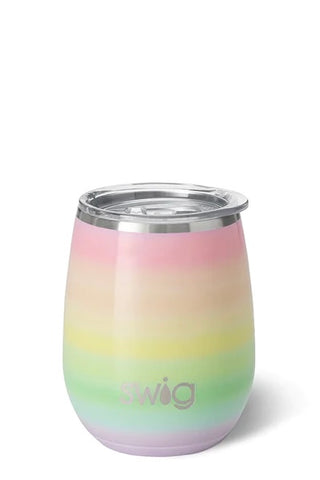 Over The Rainbow Stemless Swig Wine Cup 14oz