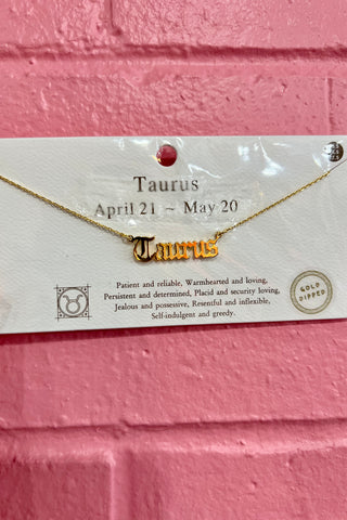 Zodiac Name Necklaces