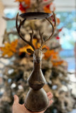 Mud Pie Large Deer Candle Holder